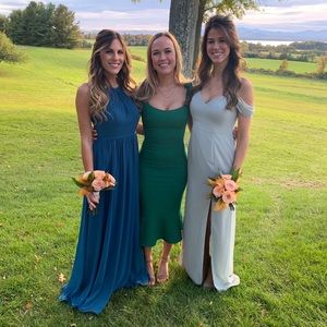 Ink blue dress from Azazie